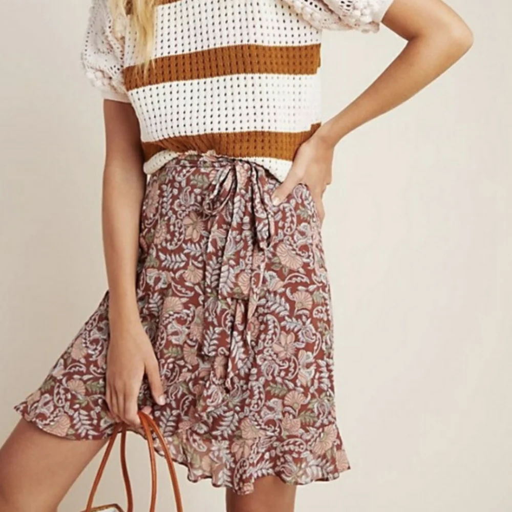 Anthropologie Luca Mini Floral Skirt - Picture 13 of 15